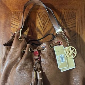 Brown and gold Michael Kors bag